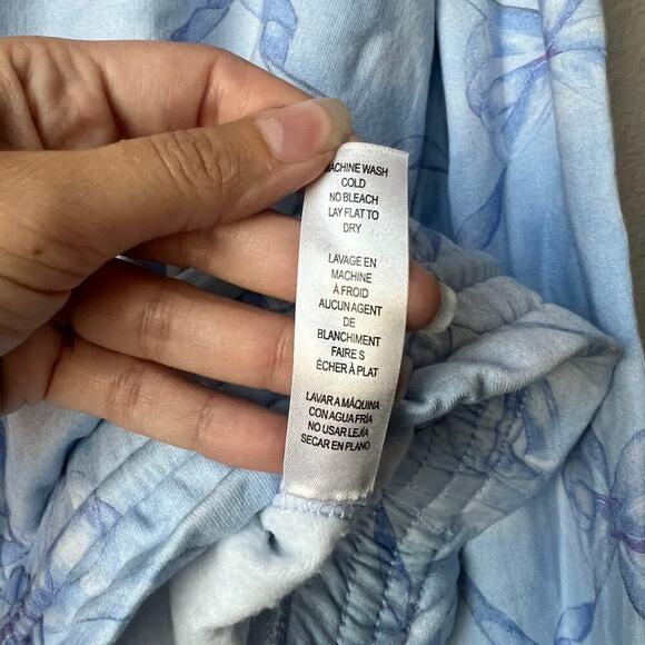 LoveShackFancy x Beach Riot Jenna Beaux Blue Tie Dye 2 Piece Set Size M - Picture 9 of 10